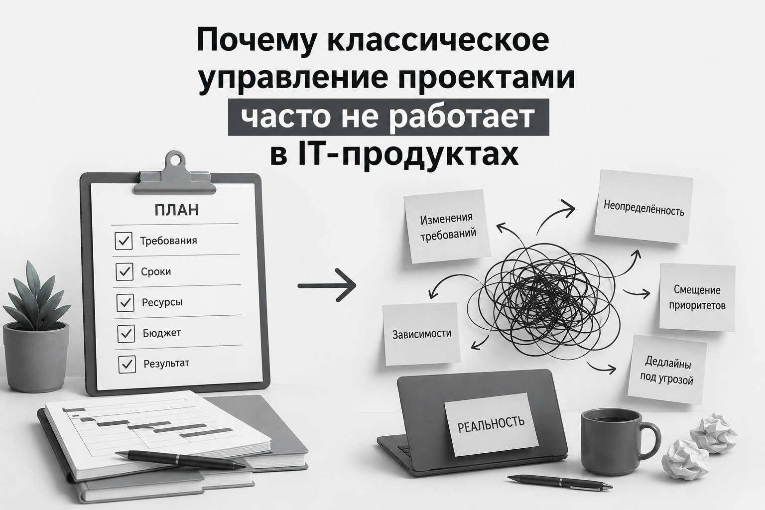 Почему классическое управление проектами часто не работает в IT-продуктах - 1 Почему классическое управление проектами часто не работает в IT-продуктах - 1