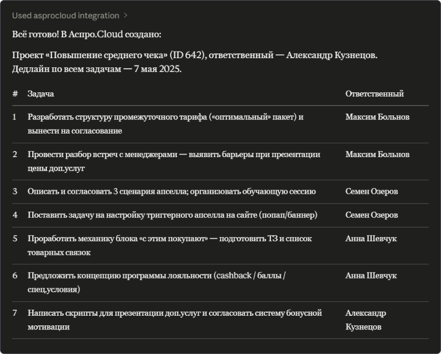 MCP в системе управления проектами: как поручить ИИ работу с корпоративными данными - 5