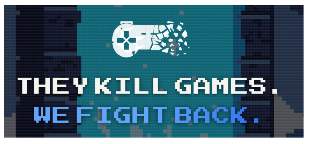 Логотип и слоган движения. Источник: https://www.stopkillinggames.com/en