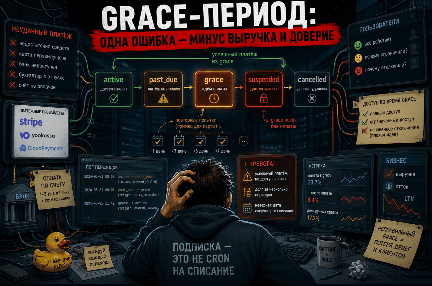Grace-период: что происходит с подпиской после неудачного платежа - 1