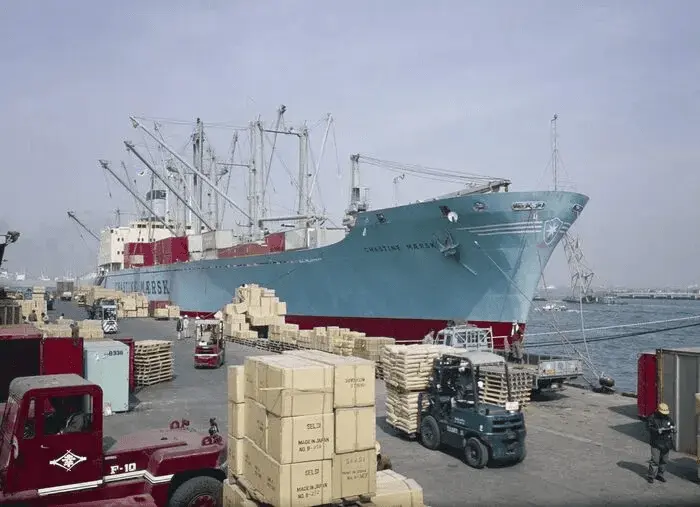 CHASTINE MAERSK с контейнерами 1968 год.  