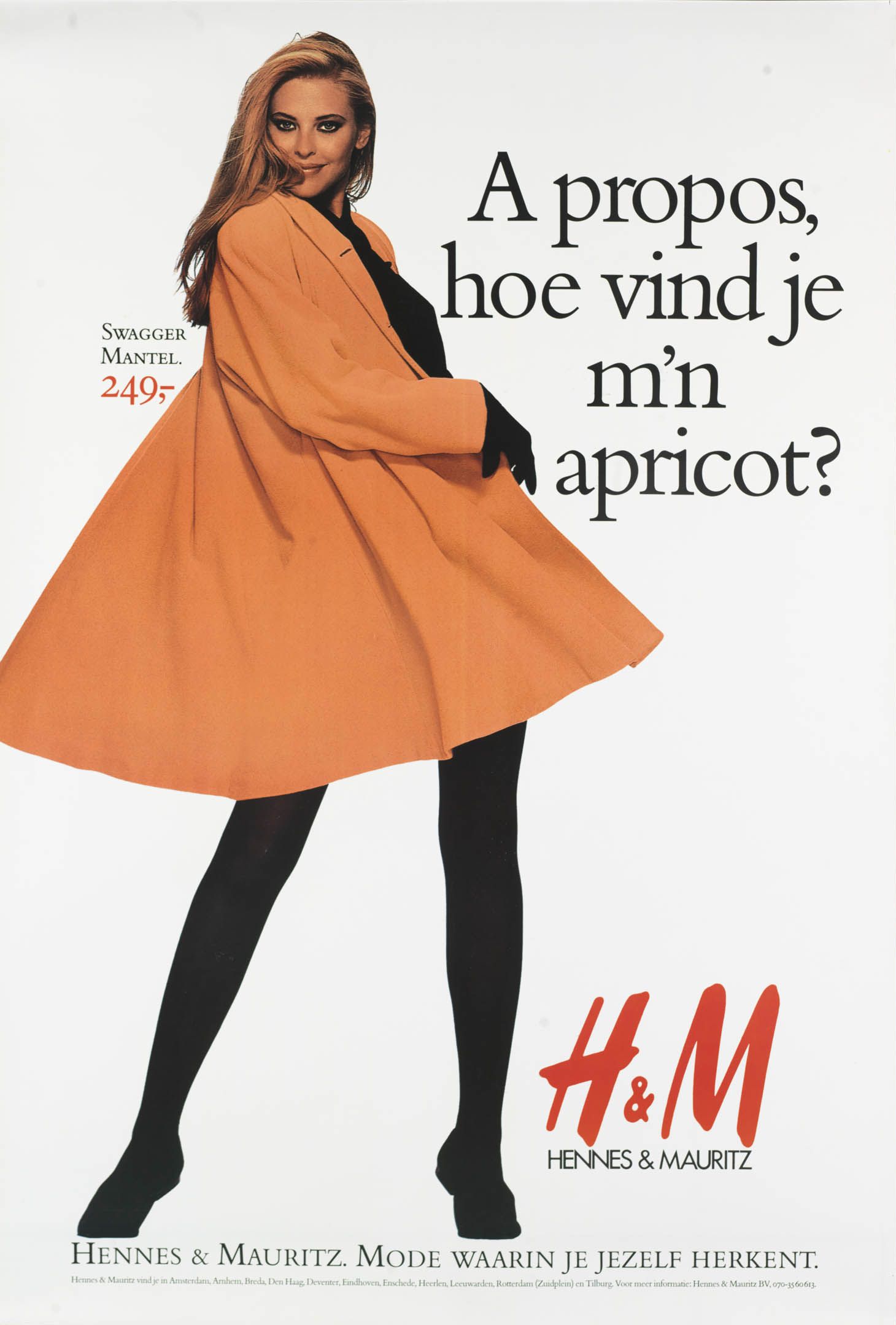 Заголовок - «Кстати, как тебе мой абрикос?». Классическая для H&M того времени провокация.