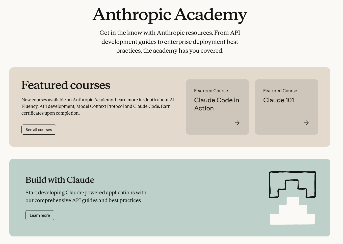Образовательные материалы и курсы Anthropic Academy.