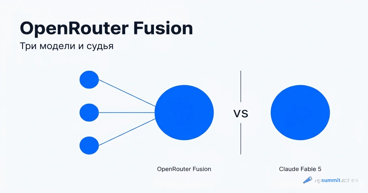OpenRouter Fusion против Claude Fable 5: три модели и судья