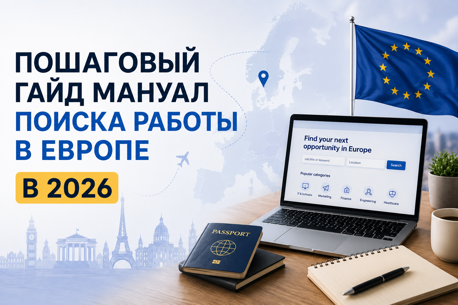 Как найти работу в Европе в 2026 году: полный пошаговый гайд - 1 Как найти работу в Европе в 2026 году: полный пошаговый гайд - 1