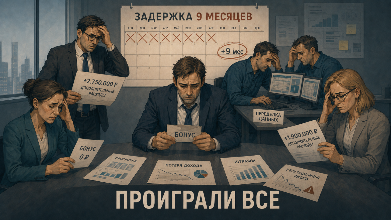 Коллективная отсрочка решения создала общий проигрыш