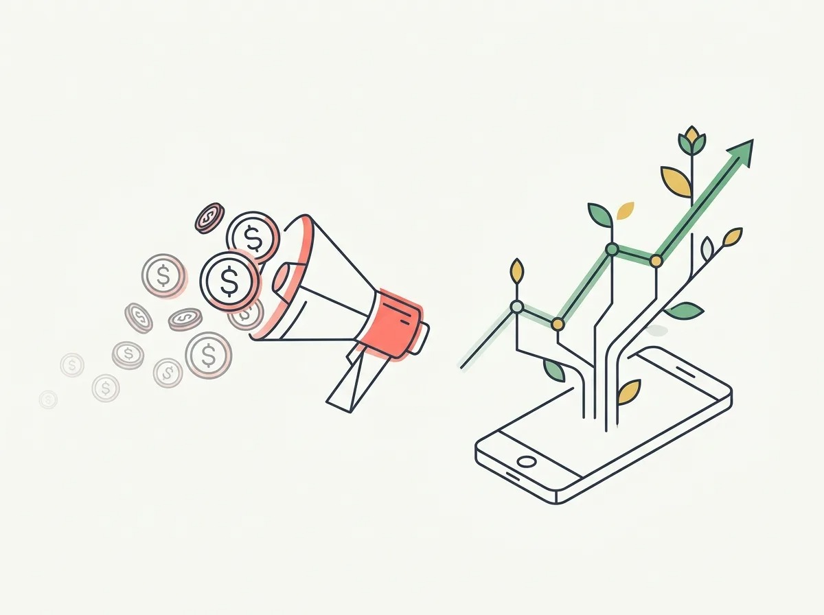 Эта картинка чуть глубже, чем кажется. Можно орать в рупор — тебя действительно услышат, но это дорого и неэффективно. Дерево растет долго — зато потом приносит плоды