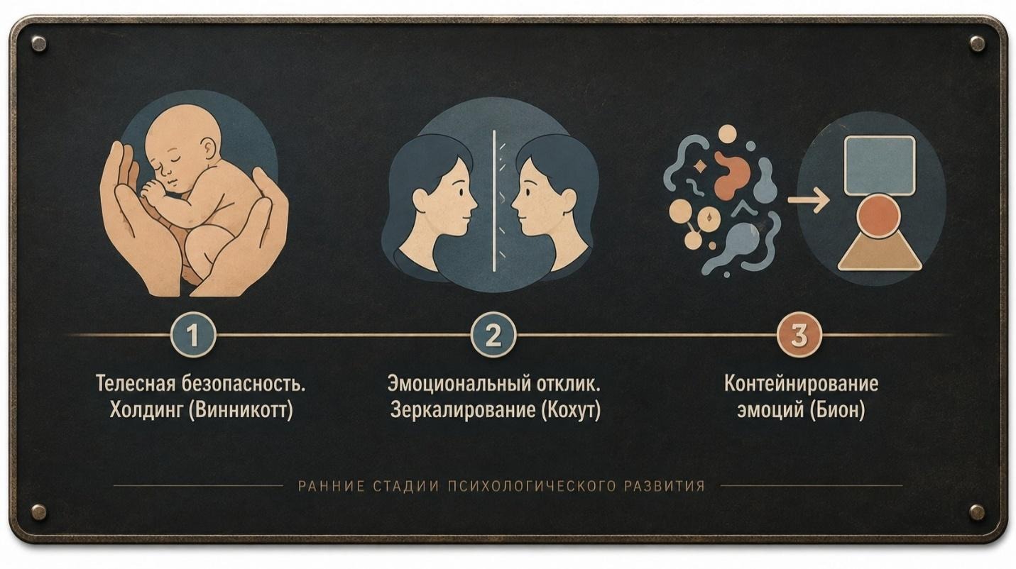 ранние стадии психологического развития