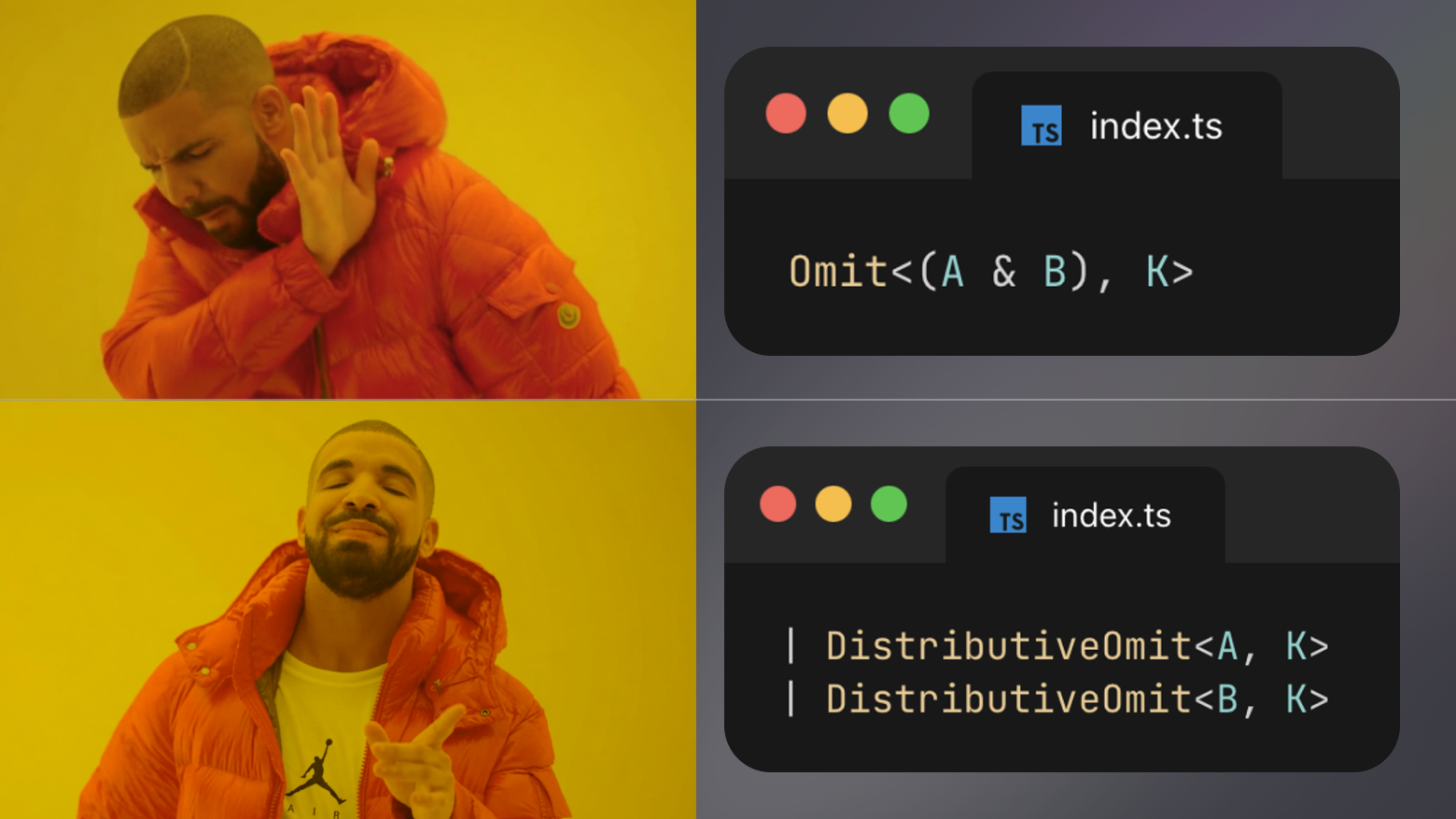 Как Omit {T, K} растворил типы, или что такое дистрибутивность типов в TypeScript - 1 Как Omit {T, K} растворил типы, или что такое дистрибутивность типов в TypeScript - 1