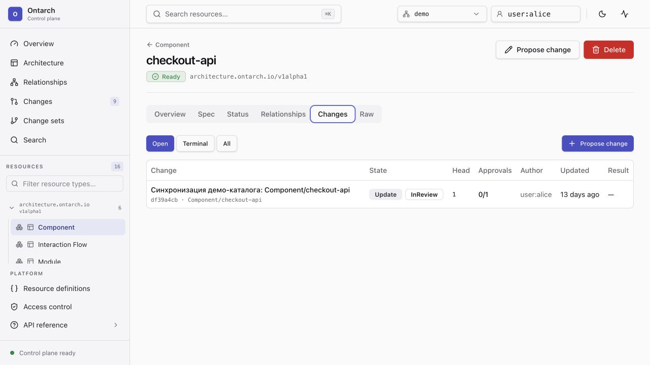 Изменения объекта checkout-api