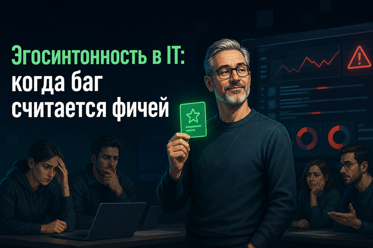 Обложка: Эгосинтонность в IT — когда баг считается фичей