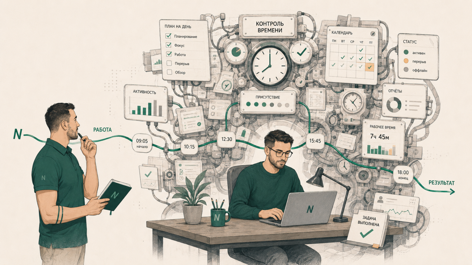 Восемь часов онлайн ≠ восемь часов работы. Зачем мы вообще логируем время сотрудников? - 1 Восемь часов онлайн ≠ восемь часов работы. Зачем мы вообще логируем время сотрудников? - 1