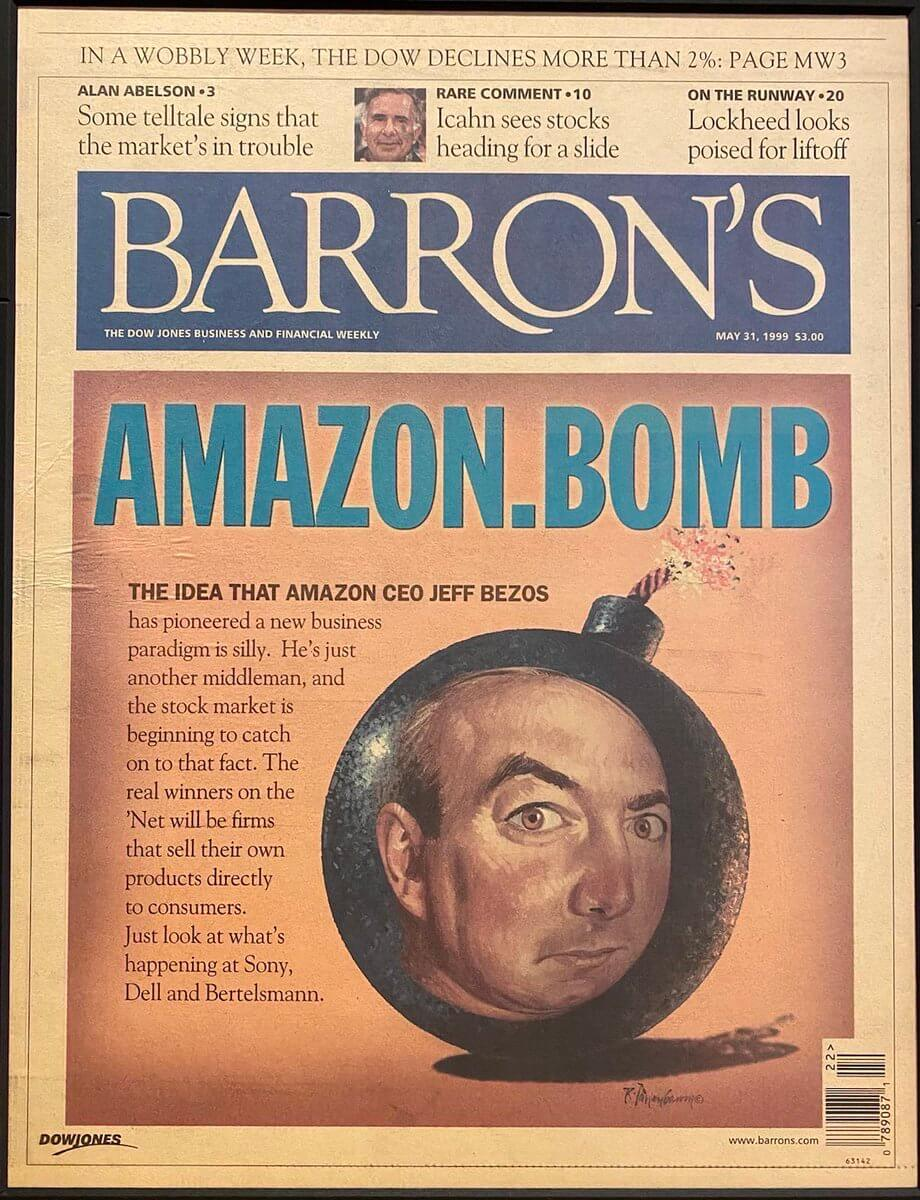 Печально известная обложка Amazon.bomb. Источник: Barron’s.