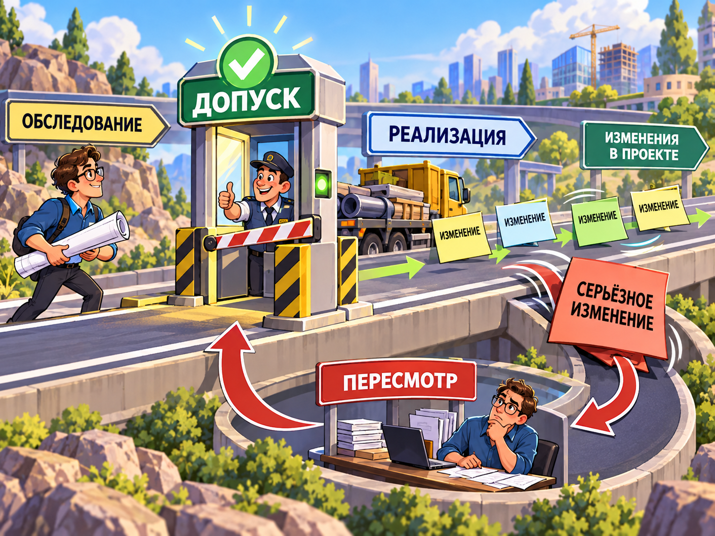 Допуск – не финальная точка анализа. После него неопределённость продолжает появляться, но уже не каждая новая деталь требует возвращения к старту.