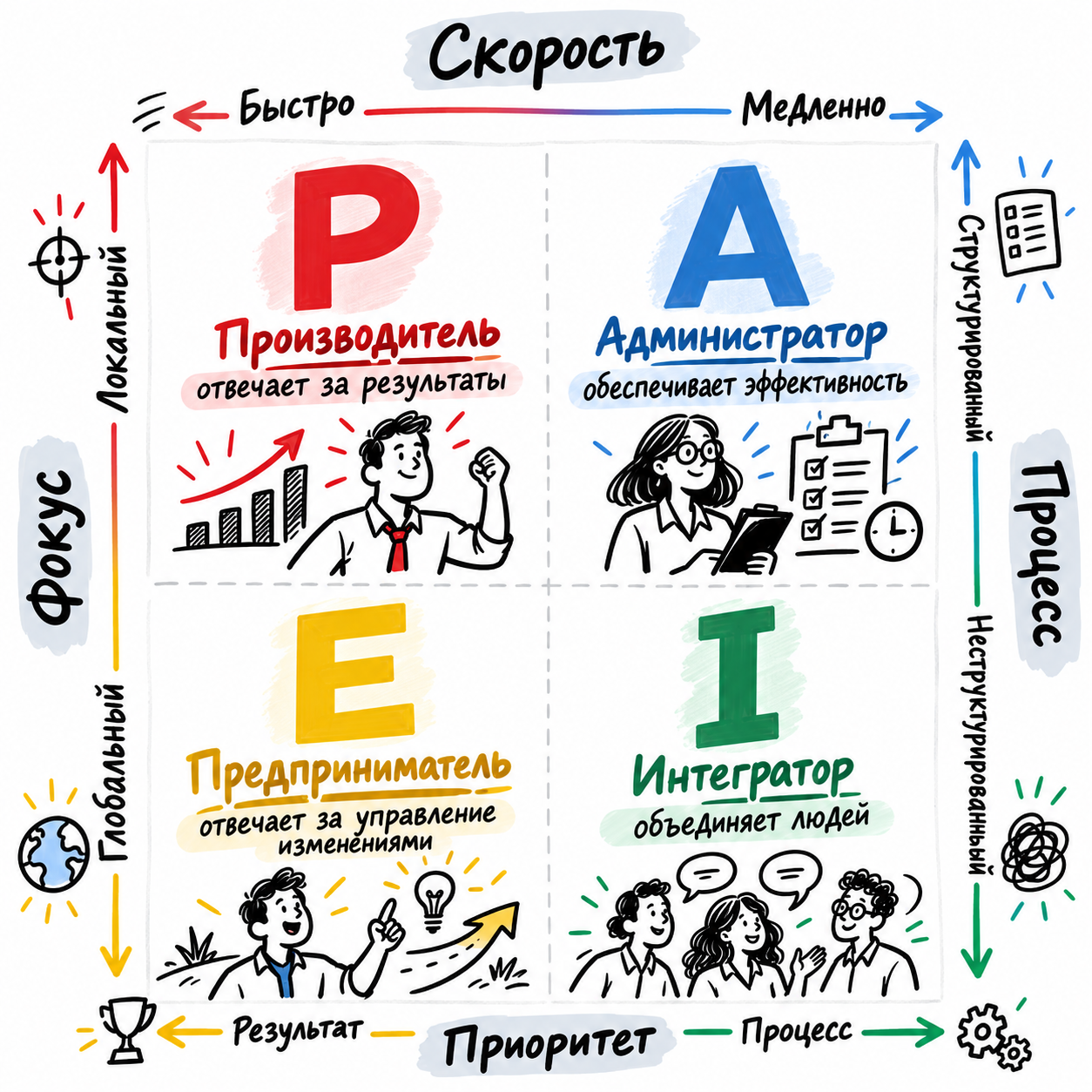 Визуальное описание PAEI