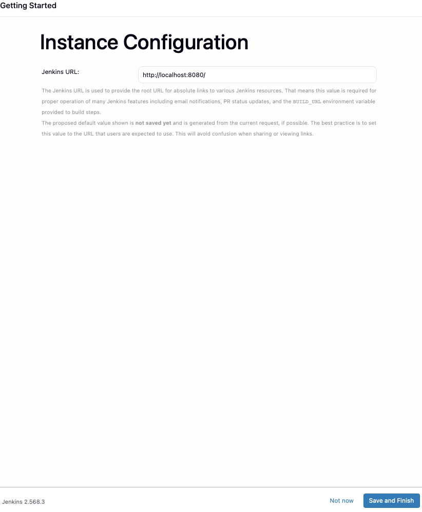 Instance Configuration.