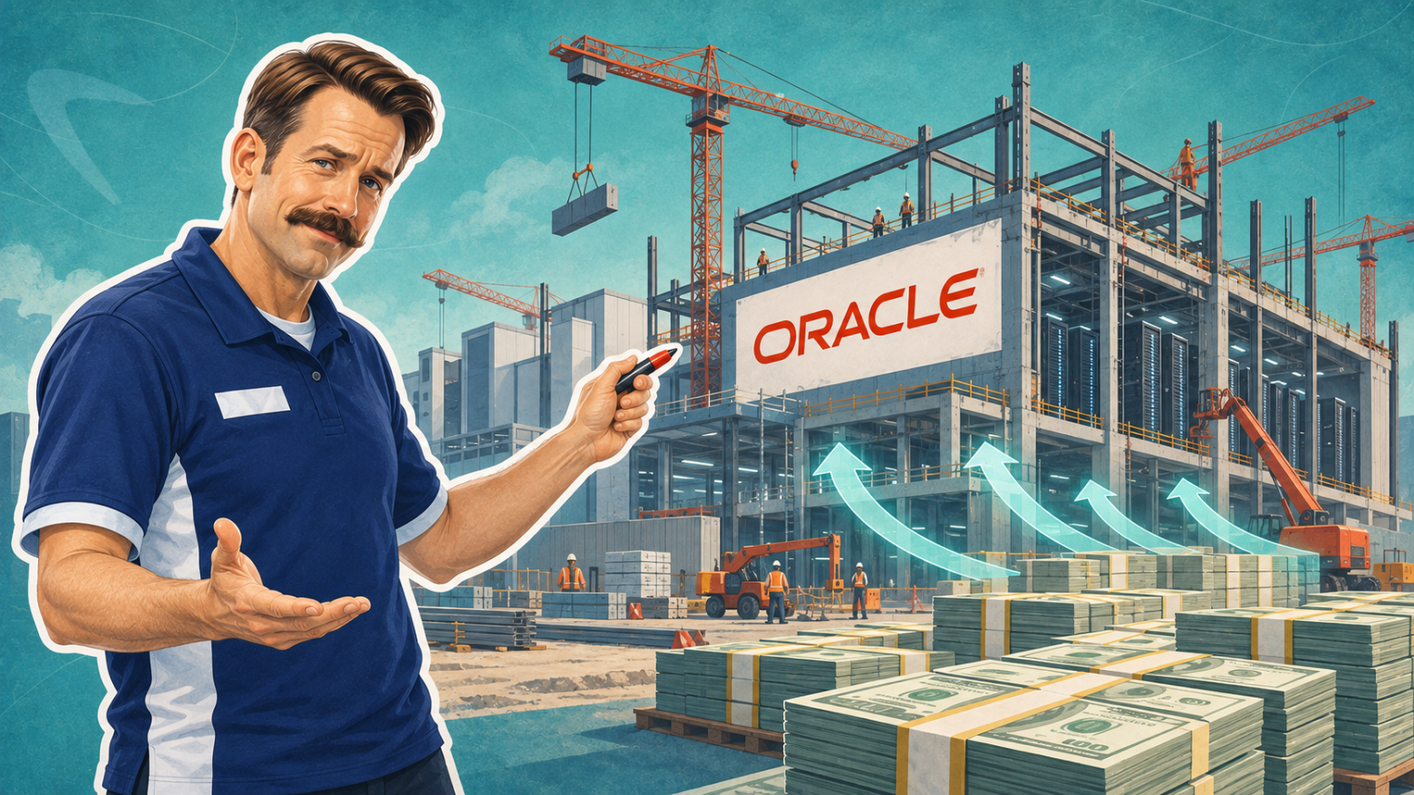 Oracle показала, что у технологической ИИ-революции могут закончиться деньги - 1 Изображение выглядит как одежда, человек, строительство, Человеческое лицо Контент, сгенерированный ИИ, может содержать ошибки.