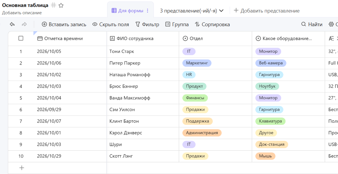 Форма, таблица и канбан без ручного переноса: тестируем MWS Tables - 15 Форма, таблица и канбан без ручного переноса: тестируем MWS Tables - 15