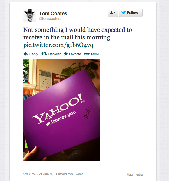 Yahoo рассылает бывшим сотрудникам посылки с просьбой вернуться