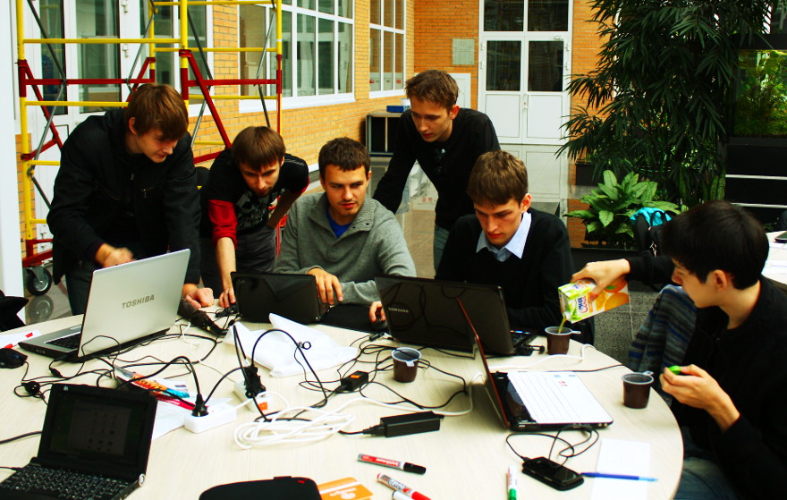 Hackday в технопарке новосибирского Академгородка. Фото Дарьи Шамовской